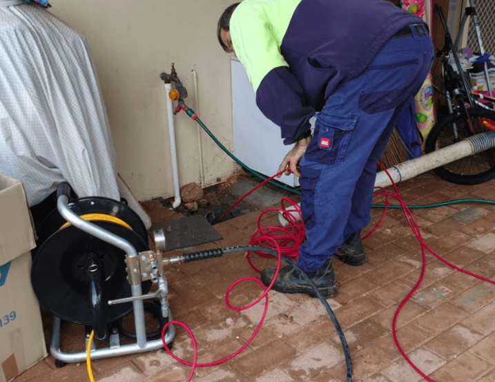 high pressure drain cleaning